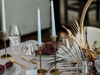 Kerzenständer candle holders Kerzenhalter Kerzenleuchter silber gold Glas roségold 1-flammig oder 5-armig
